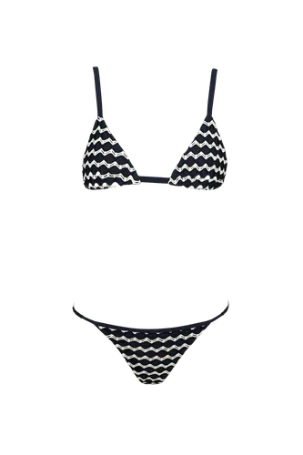 Sun Bikini in Black and Ivory - Top - Sara Cristina - Modalova