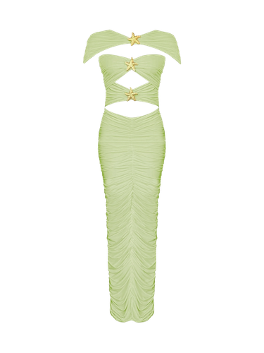 Madison Wind Dress - Matcha Green - Gigii's - Modalova