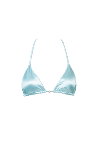 Cara Triangle Bikini Top in Ocean - M - Bikini tops - Decolet The Label - Modalova