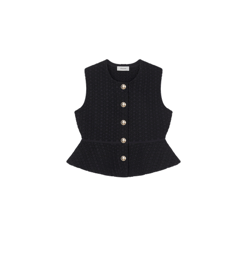 EMBOSSED WAISTCOAT | Women's Vests - CRUSH Collection - Modalova