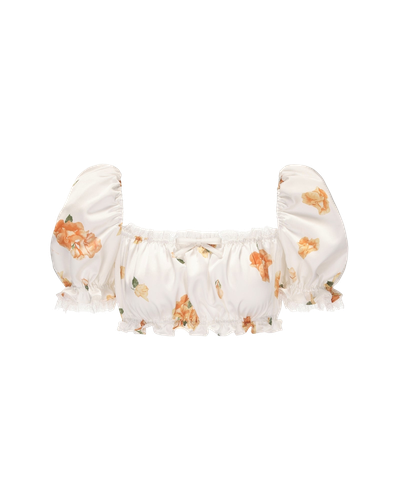 Theodora Top (Floral) - XS - Crop tops - Nana Jacqueline - Modalova