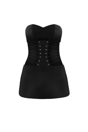 Lace-Up Mini Dress | Women's Mini dresses - Vestiaire d'un Oiseau Libre - Modalova