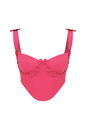Costus Floral Top | Women's Crop tops - Declara - Modalova