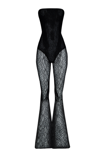 LACE FLARED JUMPSUIT | Women's Jumpsuits - Vestiaire d'un Oiseau Libre - Modalova