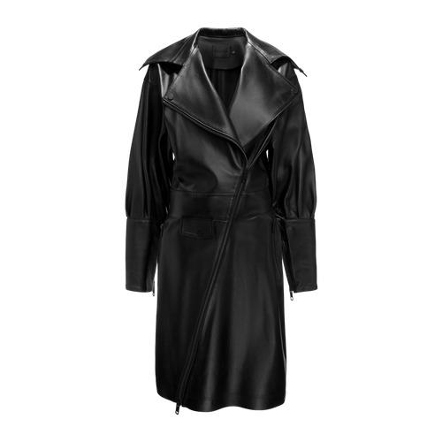 Zipped Midi Leather Dress - M - Midi dresses - YAVORSKA - Modalova