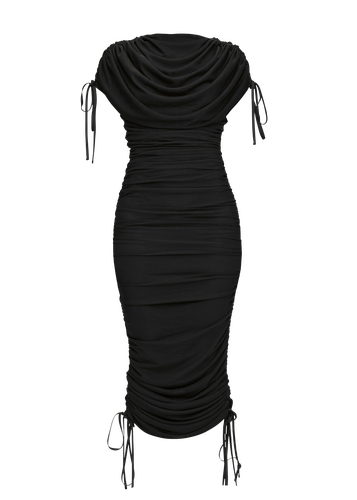 RATU MESH DRESS - | Women's Charcoal Midi dresses - Andrea Iyamah - Modalova