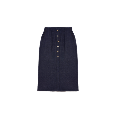 DENIM-LOOK SKIRT | Women's Clothing - CRUSH Collection - Modalova
