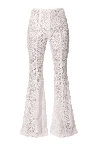 Lace Pants Adley Off | Women's Flared pants - HALEWSKI - Modalova