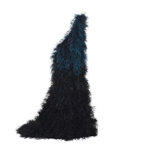 Maxi Dress With Feathers Angelina | Women's Dark Maxi dresses - Gasanova - Modalova