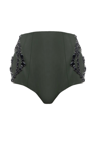 Corset Shorts With Crystals GG | Women's Shorts - Gasanova - Modalova