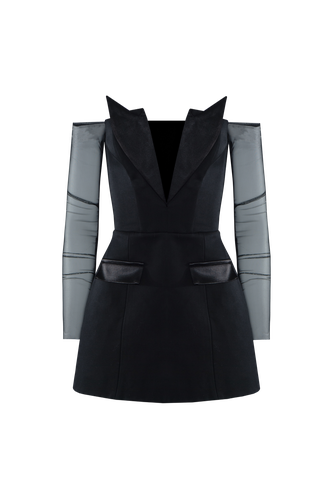 TUXEDO DRESS | Women's Mini dresses - Vestiaire d'un Oiseau Libre - Modalova