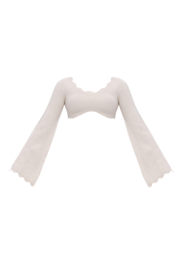 ODA CROP TOP - TUSK - L - Crop tops - Andrea Iyamah - Modalova
