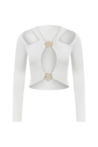 Lovers’ Emblem Knit Top - M - Knitwear - Declara - Modalova