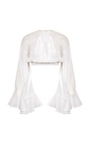 Nero Cotton Top | Women's Crop tops - Francesca Miranda - Modalova