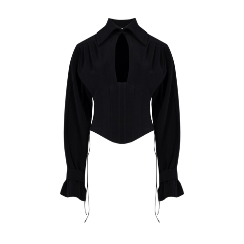 YOUR *ITCH CORSET BLOUSE - JET | Women's Blouses - PCFG - Modalova