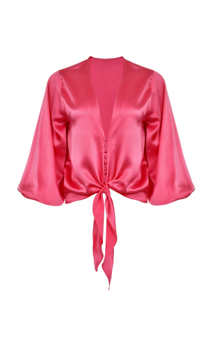 Crystal Silk Blouse | Women's Blouses - Francesca Miranda - Modalova