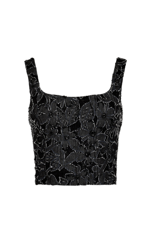 Chloe Corset Top - Handembroidered | Women's Crop tops - Francesca Miranda - Modalova