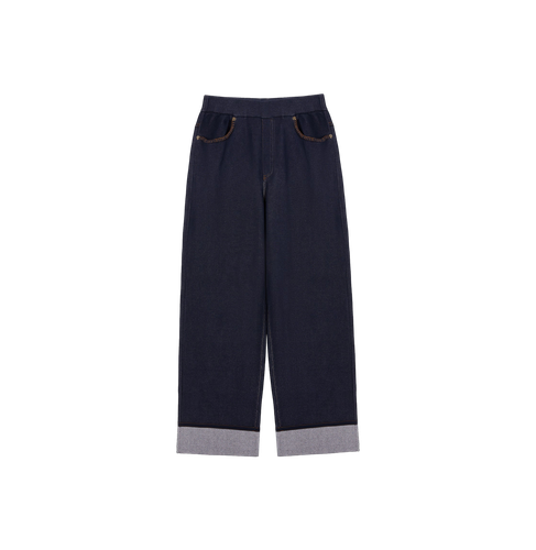 DENIM-LOOK TROUSERS | Women's Clothing - CRUSH Collection - Modalova