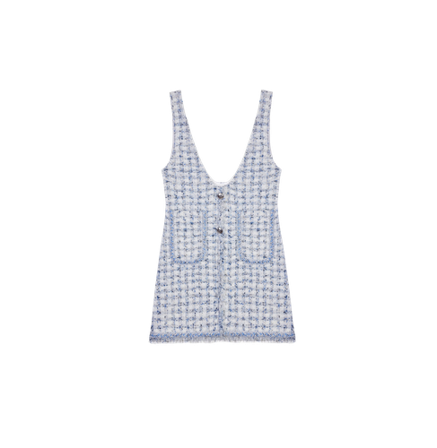 HOUNDSTOOTH VEST DRESS - XS - Mini dresses - CRUSH Collection - Modalova