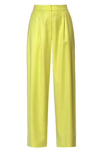 Trousers Ophelie Wild Lime | Women's High waisted pants - HALEWSKI - Modalova