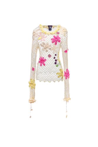 Malva Handmade Crochet Top | Women's Tops - ANDREEVA - Modalova