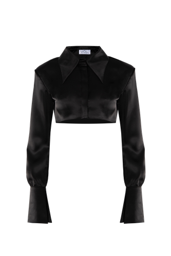 Cropped Silk Shirt | Women's Shirts - Vestiaire d'un Oiseau Libre - Modalova
