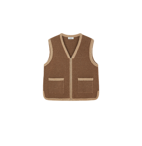 TEDDY BOUCLÉ WAISTCOAT - L - Vests - CRUSH Collection - Modalova