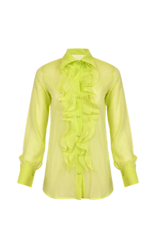 Miele Ruffled Blouse | Women's Blouses - Francesca Miranda - Modalova
