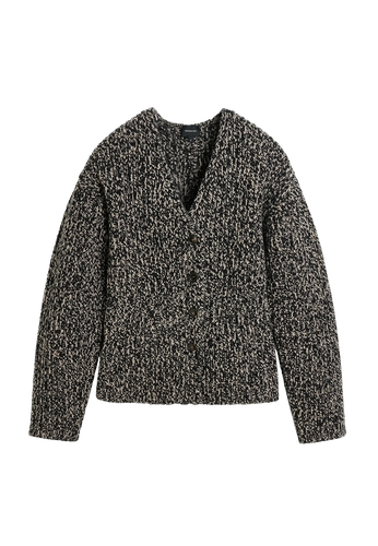 Sabina Knit Jacket - Salt & Peber | Women's Graphite Knitwear - HERSKIND - Modalova