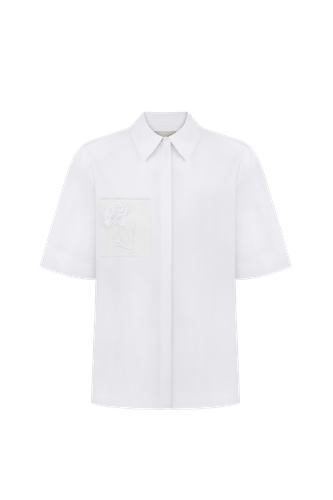 SHIRT “BLUEDOTTLE” | Women's Shirts - DELEGAN Clothes - Modalova