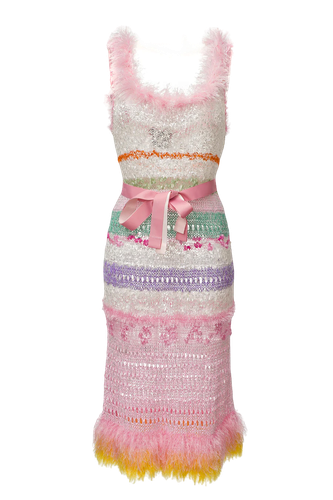 California Handmade Knit Dress | Women's Knitted dresses - ANDREEVA - Modalova