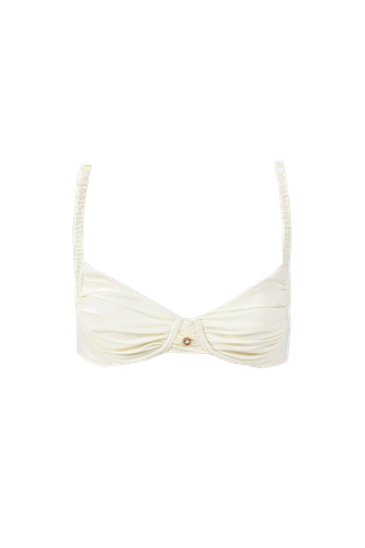 Ariel Underwire Bikini Top in Seashell | Women's Ivory Bikini tops - Decolet The Label - Modalova