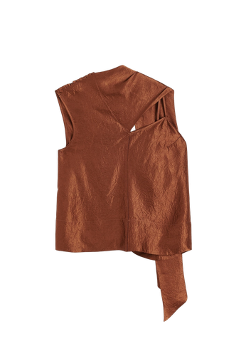Ava Top - Toffee | Women's Cinnamon Asymmetrical tops - HERSKIND - Modalova