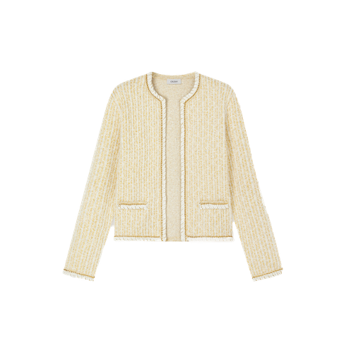 BOUCLÉ JACQUARD CLASSIC JACKET - L - Jackets - CRUSH Collection - Modalova