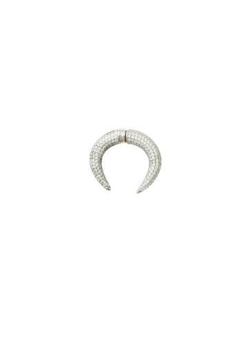 Crescent earring-Rhinestones - Single | Women's Earrings - POEM Objects - Modalova