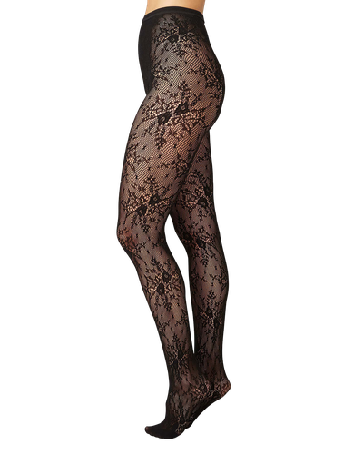 Rosa Lace Tights - L - Hoisery - Swedish Stockings - Modalova