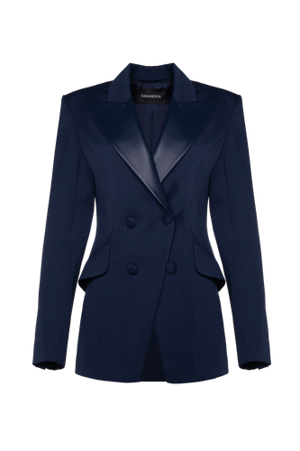 Double-breasted Tuxedo Jacket | Women's Blazers - Gasanova - Modalova