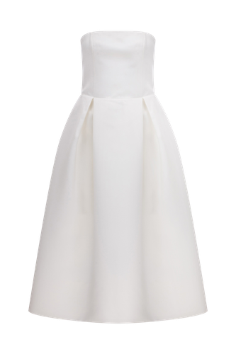 Lola Midi Dress In Vanilla Ice - XS - Midi dresses - Nazli Ceren - Modalova