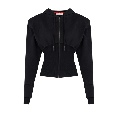 YOUR *ITCH CORSET ZİPPED HOODY - JET - XL - Hoodies - PCFG - Modalova