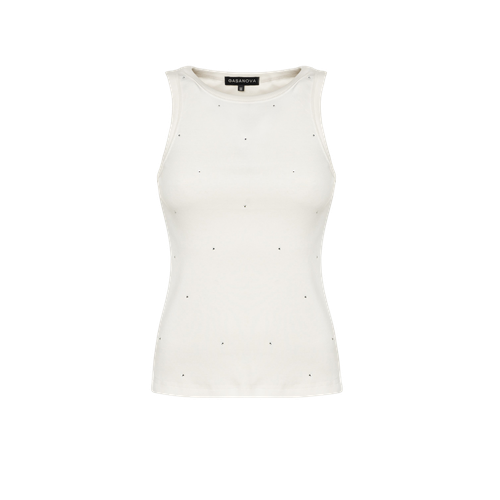Crystal-Embellished Top | Women's Tops - Gasanova - Modalova