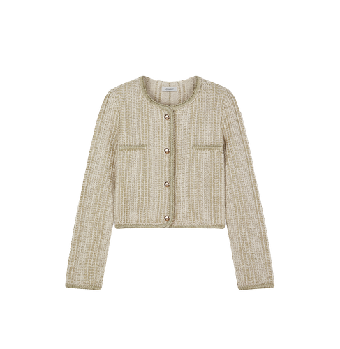 METALLIC TWEED JACKET - XS - Tweed jackets - CRUSH Collection - Modalova