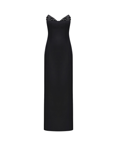 Crystal-Detailed Strapless Gown | Women's Maxi dresses - NDS The Label - Modalova
