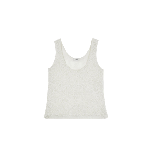 POINTELLE JACQUARD U-NECK TANK TOP | Women's Clothing - CRUSH Collection - Modalova