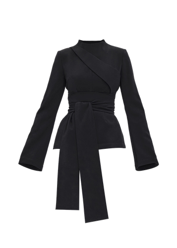 UTA TOP - ONYX | Women's Charcoal Long sleeve tops - Andrea Iyamah - Modalova