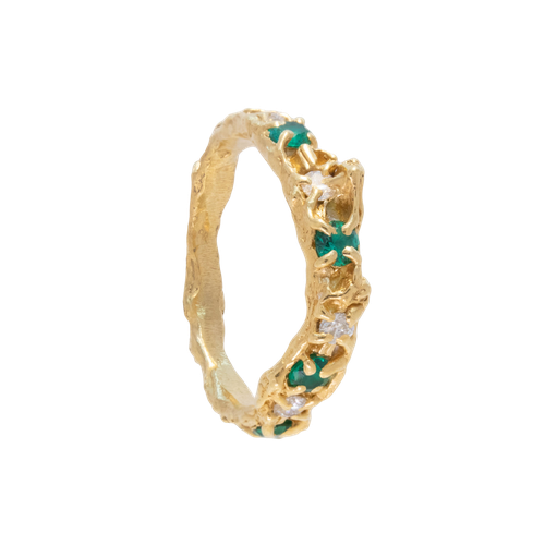 Alba Emerald Moissanite Ring | Women's Rings - Loveness Lee - Modalova