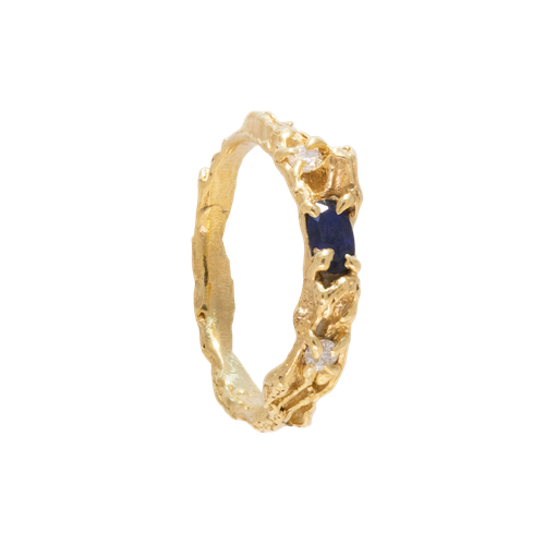 Rosea Sapphire Moissanite Ring | Women's Rings - Loveness Lee - Modalova