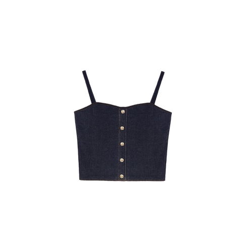 DENIM-LOOK CAMISOLE | Women's Clothing - CRUSH Collection - Modalova