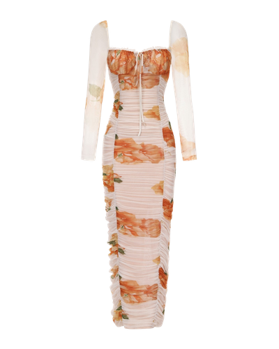 Florentina Dress (Floral) - XS - Midi dresses - Nana Jacqueline - Modalova