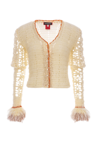 Handmade Knit Cardigan | Women's Cardigans - ANDREEVA - Modalova