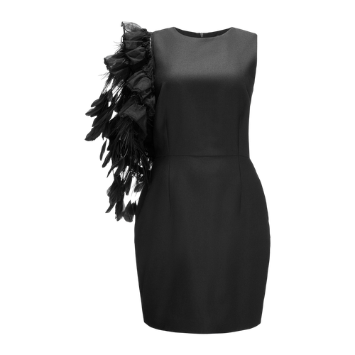Mini Dress With Feathers Aplique - S - Mini dresses - YAVORSKA - Modalova